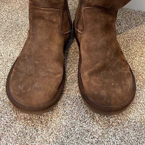 Tall Chocolate Uggs with Zipper - Picture 2 of 6